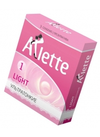 Ультратонкие презервативы Arlette Light - 3 шт. - Arlette - купить с доставкой в Майкопе