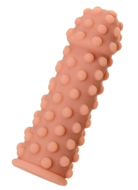 Телесная реалистичная насадка KOKOS Extreme Sleeve 02 с дополнительной стимуляцией - 12,7 см. - KOKOS - в Майкопе купить с доставкой