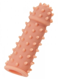 Телесная реалистичная насадка KOKOS Extreme Sleeve 03 с дополнительной стимуляцией - 12,7 см. - KOKOS - в Майкопе купить с доставкой