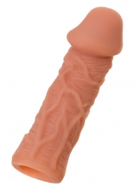 Телесная реалистичная насадка KOKOS Extreme Sleeve 05 с дополнительной стимуляцией - 12,7 см. - KOKOS - в Майкопе купить с доставкой