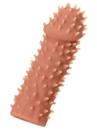 Телесная реалистичная насадка KOKOS Extreme Sleeve 07 с дополнительной стимуляцией - 12,7 см. - KOKOS - в Майкопе купить с доставкой