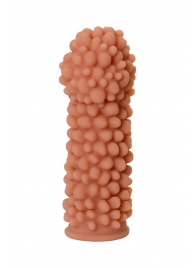 Телесная реалистичная насадка KOKOS Extreme Sleeve 08 с дополнительной стимуляцией - 12,7 см. - KOKOS - в Майкопе купить с доставкой