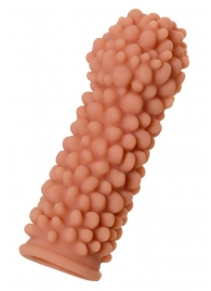 Телесная реалистичная насадка KOKOS Extreme Sleeve 08 с дополнительной стимуляцией - 12,7 см. - KOKOS - в Майкопе купить с доставкой