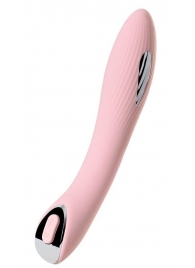 Розовый силиконовый вибратор с электростимуляцией TESLA G-POINT - 21 см. - ToyFa - купить с доставкой в Майкопе