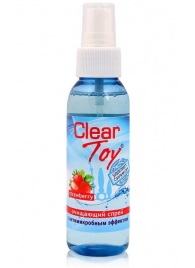 Очищающий спрей для игрушек CLEAR TOY Strawberry - 100 мл. - Биоритм - купить с доставкой в Майкопе