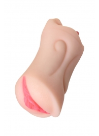 Телесный двусторонний мастурбатор Fruity Tongue - ротик и вагина - ToyFa - в Майкопе купить с доставкой