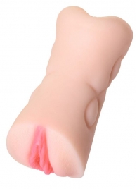 Телесный двусторонний мастурбатор Rich Fruit - вагина и анус - ToyFa - в Майкопе купить с доставкой