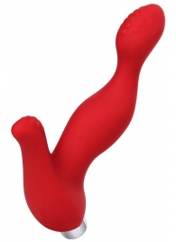 Красный силиконовый вибростимулятор простаты Proman - 12,5 см. - ToyFa - в Майкопе купить с доставкой
