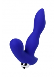 Синий силиконовый вибростимулятор простаты Stroman - 14,5 см. - ToyFa - в Майкопе купить с доставкой