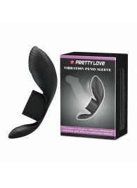 Черное кольцо на пенис с вибрацией Vibration Penis Sleeve - Baile - в Майкопе купить с доставкой