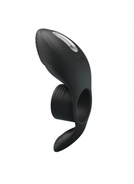 Черное кольцо на пенис с вибрацией Vibration Penis Sleeve - Baile - в Майкопе купить с доставкой