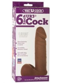 Насадка-мулат для трусиков Vac-U-Lock 6  ULTRASKYN Cock - 17,3 см. - Doc Johnson - купить с доставкой в Майкопе