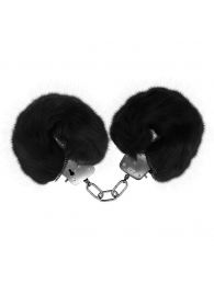 Черные меховые наручники Love с ключиками - Baile - купить с доставкой в Майкопе