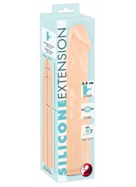 Телесная насадка-удлинитель Silicone Extension - 19 см. - Orion - в Майкопе купить с доставкой