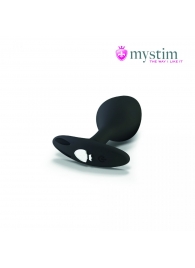 Черная пробка Mystim Rocking Vibe S с возможностью подключения к электростимулятору - 9,7 см. - MyStim - купить с доставкой в Майкопе