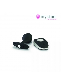 Черная пробка Mystim Rocking Vibe S с возможностью подключения к электростимулятору - 9,7 см. - MyStim - купить с доставкой в Майкопе