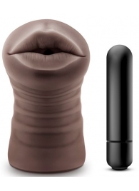 Коричневый мастурбатор-ротик Heather - Blush Novelties - в Майкопе купить с доставкой