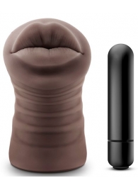 Коричневый мастурбатор-ротик Renee - Blush Novelties - в Майкопе купить с доставкой