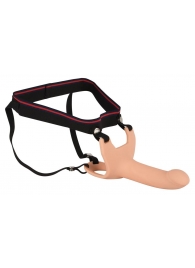 Силиконовый полый страпон на ремнях Silicone Strap-on - 16 см. - Orion - купить с доставкой в Майкопе