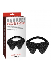 Черная маска на глаза Behave - Chisa - купить с доставкой в Майкопе