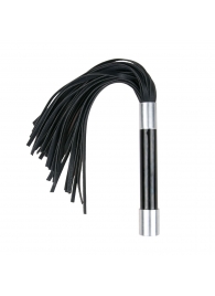 Черная плеть Easytoys Flogger With Metal Grip - 38 см. - Easy toys - купить с доставкой в Майкопе