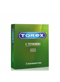 Текстурированные презервативы Torex  С точками  - 3 шт. - Torex - купить с доставкой в Майкопе