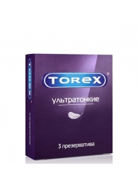 Презервативы Torex  Ультратонкие  - 3 шт. - Torex - купить с доставкой в Майкопе