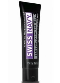 Возбуждающий гель-лубрикант на водной основе Sensual Arousal Lubricant - 10 мл. - Swiss navy - купить с доставкой в Майкопе