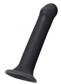 Черный фаллос на присоске Silicone Bendable Dildo XL - 20 см. - Strap-on-me - купить с доставкой в Майкопе
