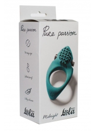 Зеленое эрекционное виброкольцо Pure Passion Midnight - Lola Games - в Майкопе купить с доставкой
