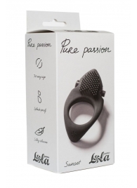 Черное эрекционное виброкольцо Pure Passion Sunset - Lola Games - в Майкопе купить с доставкой