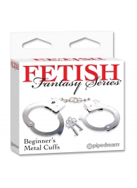 Металлические наручники Beginner s Metal Cuffs - Pipedream - купить с доставкой в Майкопе