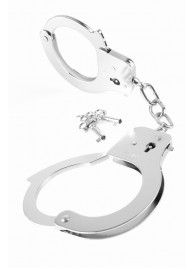 Металлические серебристые наручники Designer Metal Handcuffs - Pipedream - купить с доставкой в Майкопе