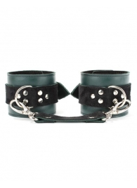 Изумрудные наручники Ladys Arsenal на карабинах - БДСМ Арсенал - купить с доставкой в Майкопе