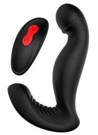 Черный вибромассажер простаты SWIRLING P-PLEASER - Dream Toys - в Майкопе купить с доставкой