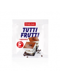 Пробник гель-смазки Tutti-frutti со вкусом тирамису - 4 гр. - Биоритм - купить с доставкой в Майкопе
