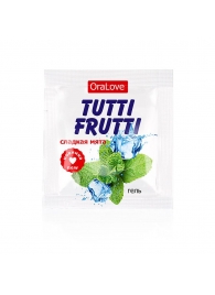Пробник гель-смазки Tutti-frutti со вкусом мяты - 4 гр. - Биоритм - купить с доставкой в Майкопе