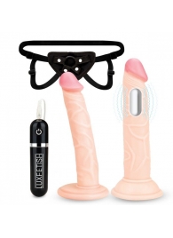 Регулируемые трусики с 2 насадками - 16 и 15 см. - Lux Fetish - купить с доставкой в Майкопе