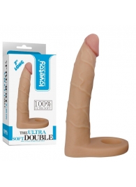 Телесная насадка-фаллоимитатор для двойного проникновения - 17 см. - Lovetoy - купить с доставкой в Майкопе