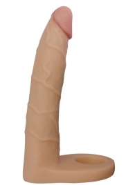 Телесная насадка-фаллоимитатор для двойного проникновения - 17 см. - Lovetoy - купить с доставкой в Майкопе
