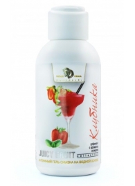 Интимный гель-смазка JUICY FRUIT с ароматом клубники - 100 мл. - БиоМед - купить с доставкой в Майкопе