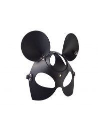 Черная кожаная маска  Мышка - Sitabella - купить с доставкой в Майкопе