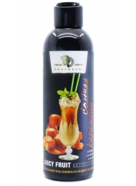 Интимный гель-смазка JUICY FRUIT с ароматом солёной карамели - 200 мл. - БиоМед - купить с доставкой в Майкопе