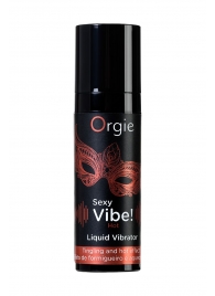 Разогревающий гель для массажа ORGIE Sexy Vibe Hot с эффектом вибрации - 15 мл. - ORGIE - купить с доставкой в Майкопе
