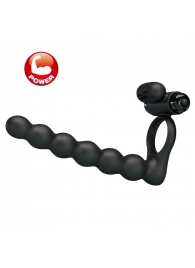 Черная насадка для двойной стимуляции Hercules Penis Sheath III - 15,3 см. - Baile - купить с доставкой в Майкопе