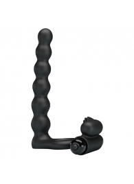 Черная насадка для двойной стимуляции Hercules Penis Sheath III - 15,3 см. - Baile - купить с доставкой в Майкопе