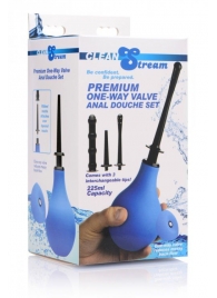 Анальный душ с 3 насадками Premium One-way Valve Anal Douche Set - XR Brands - купить с доставкой в Майкопе