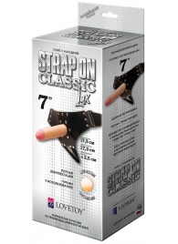 Пояс-трусики с насадкой Classic lux-Duke - 17,5 см. - LOVETOY (А-Полимер) - купить с доставкой в Майкопе