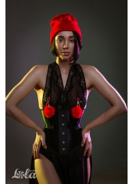 Зажимы на соски Angelic с красными меховыми шариками - Lola Games - купить с доставкой в Майкопе