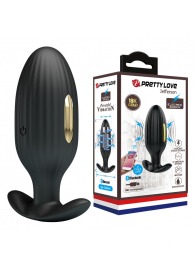 Черная анальная вибропробка с электростимуляцией Jefferson - 9,2 см. - Baile - купить с доставкой в Майкопе